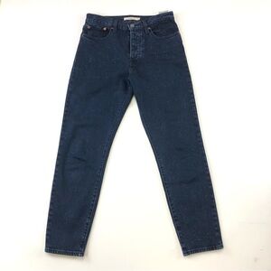 Levis Wedgie dark wash speckled cotton jeans 27 x 27 RARE